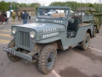 jeep cj3b rallongée us navy commémo rangers à emmerin 2005