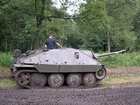 hetzer g-13 tanks in town 2005 mons bois brûlé ghlin