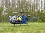 Alouette 2 hélicoptère Exposition à Sailly-sur-la-Lys