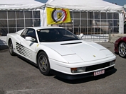 Ferrari Testarossa white Club Ferrari au circuit de Croix-en-Ternois