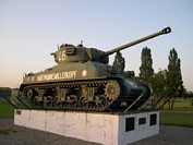 Sherman M4A1 76mm à Marckolsheim Vacances d'été en Alsace