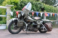 Harley Davidson WLA 70ème anniversaire du débarquement en Normandie