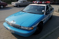 Chevrolet Impala de police Oldtimer Tankstelle Hambourg hamburg