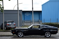 Ford Mustang sportsroof 71 Oldtimer Tankstelle Hambourg hamburg