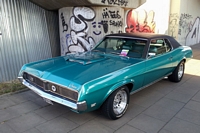 mercury cougar 69 Oldtimer Tankstelle Hambourg hamburg