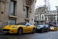 ferrari california mclaren mp4-12c-spider location carspotting paris janvier février 2015