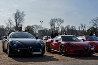 alfa romeo 8c competizione 4c cars & coffee paris avril 2015