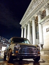 Mini Cooper à Madeleine Carpsotting à Paris, novembre 2015