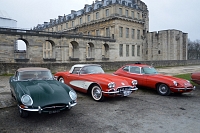 Jaguar Type-E Rassemblement au château de Vincennes, février 2017