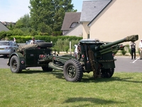 canon 25 pounder gun normandie 2004