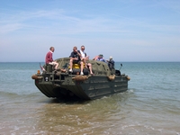 duck going to the water normandie 2004