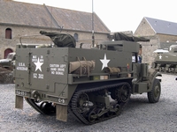 white m3 half-track englesqueville-la-percee normandie 2004