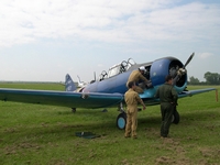 avion t-6 texan meeting aérien de denain-valenciennes 2005