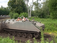 aifv tanks in town 2005 mons bois brûlé ghlin