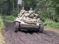 m18 hellcat tanks in town 2005 mons bois brûlé ghlin