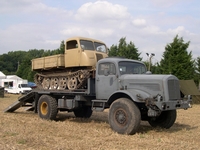 Steyer RSO porté par un Mercedes-Benz LG315 d'après-guerre pas de calais libéré souchez 2005
