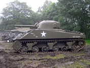 Sherman M4A4 Tanks in Town 2007