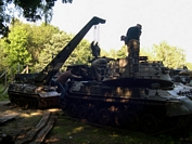 dépose du moteur MTU du Leopard par un Bergeleopard Tanks in Town 2008