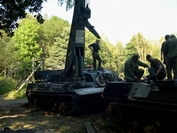 dépose du moteur MTU du Leopard par un Bergeleopard Tanks in Town 2008