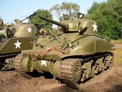 Sherman M4A1/Grizzly Tanks in Town 2008