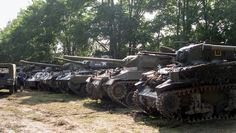 Stuart M5A1 Tanks in Town 2008