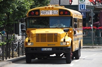 School Bus international bus party Carspotting à Kassel