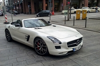 Mercedes SLS AMG roadster gt Carspotting à Hambourg, avril 2014 hamburg