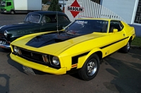 Ford Mustang mach 1 73 Oldtimer Tankstelle Hambourg hamburg