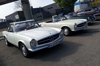 Mercedes Pagode Oldtimer Tankstelle Hambourg hamburg