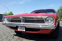 plymouth barracuda Oldtimer Tankstelle Hambourg hamburg