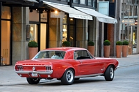 Ford Mustang coupe 1968 Carspotting à Hambourg, juillet 2014 Hamburg