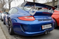 porsche 911 997 gt3 rs ferrari 458 rallye de paris 2015