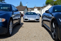 ferrari 360 modena maserati quattroporte cars & coffee paris avril 2015