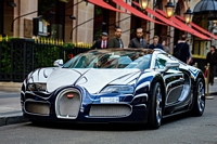 bugatti veyron grand sport l'or blanc Carspotting paris avril 2015