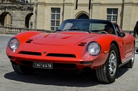 bizzarrini 5300GT strada rassemblement mensuel vincennes en anciennes au château de vincennes, mai 2015