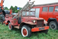 dodg wc51 pompier fire truck Les vielles mécaniques d'en Flandres Rétro-Tracto 2015 à Sec-Bois