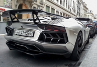 chrome lamborghini aventador lp 700-4 roadster DMC revenador Carspotting à Paris, août 2015