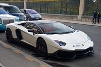 Lamborghini Aventador édition 50th Anniversair Carspotting à Paris, septembre 2015