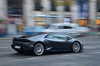 Lamborghini Huracan Carpsotting à Paris, novembre 2015