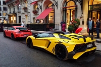 Lamborghini Aventador SV Roadster Carspotting à Paris 2016