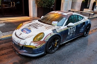 Porsche 911 (991) GT3 RS race wrap Carspotting à Paris 2016