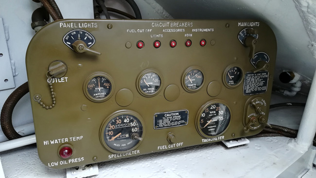 tableau de bord Sherman M4A4T