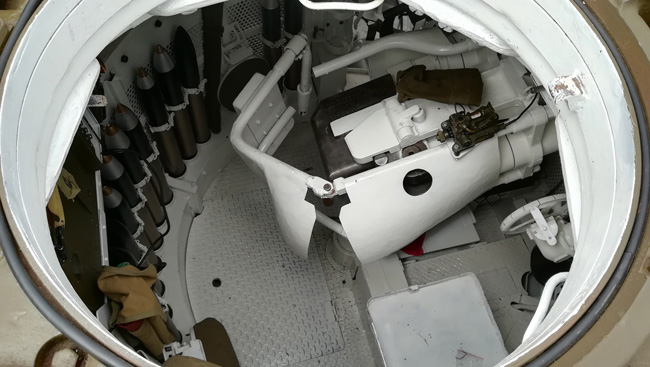 intérieur tourelle Sherman M4A4T